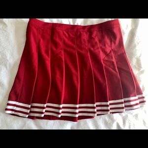Athletic Cheer Red Skirt Lightly Worn Sz 26-28